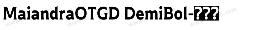 MaiandraOTGD DemiBol字体转换
